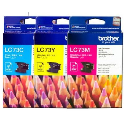 Brother Ink Lc 73 C/M/Y Inks