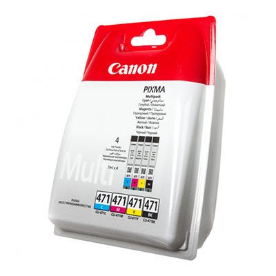 Canon Cartridges Cli 471 B/C/M/Y Cartridges