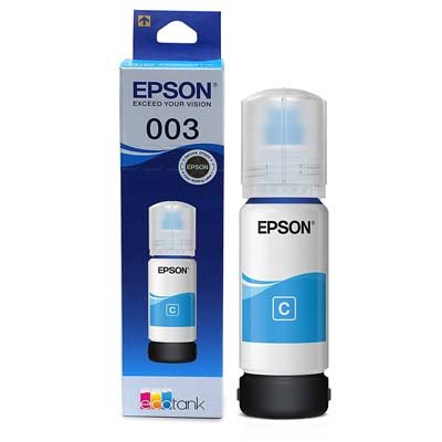 Epson Ecotank Ink Bottle 003C Cyan (T00V298) Inks
