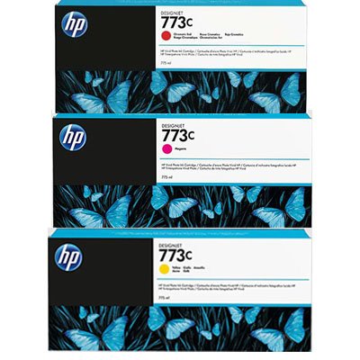 Hp Ink 773C  A Red/M/Y (C1Q38/9/40) Inks