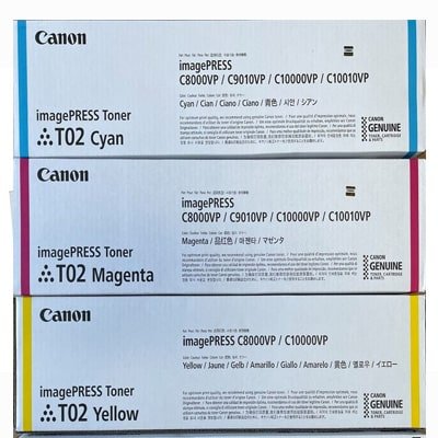 Canon Image PRESS T02 Toner Cartridge  (Cyan , Magenta , Yellow) Cartridges