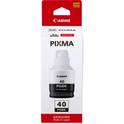 Canon GI-40 PGBK, High Yield, Ink Bottle, Black Inks
