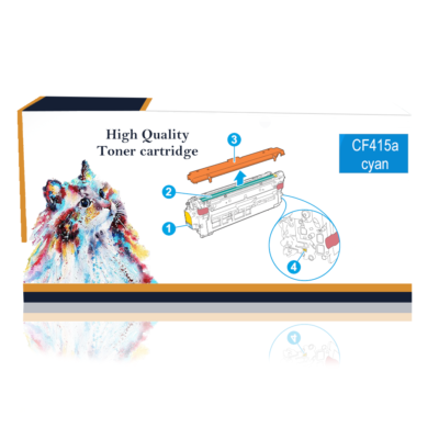 ara®  Compatible Toner Cartridge With Chip Replacement for HP 415A W2031A Cyan Cartridges