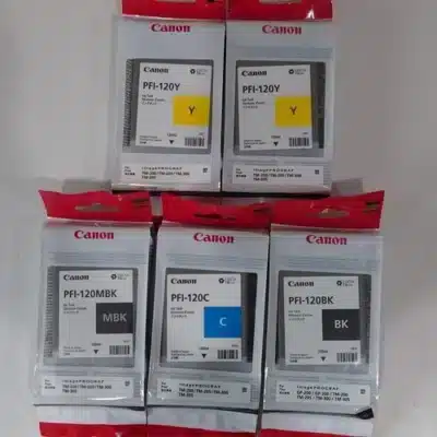 Canon PFI-120 Ink Cartridge, 130ml, For imagePROGRAF TM-200,TM-300 & TM-305, Cyan | 2886C001AA Inks